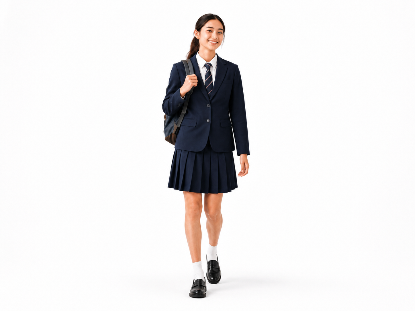 School uniform group scene