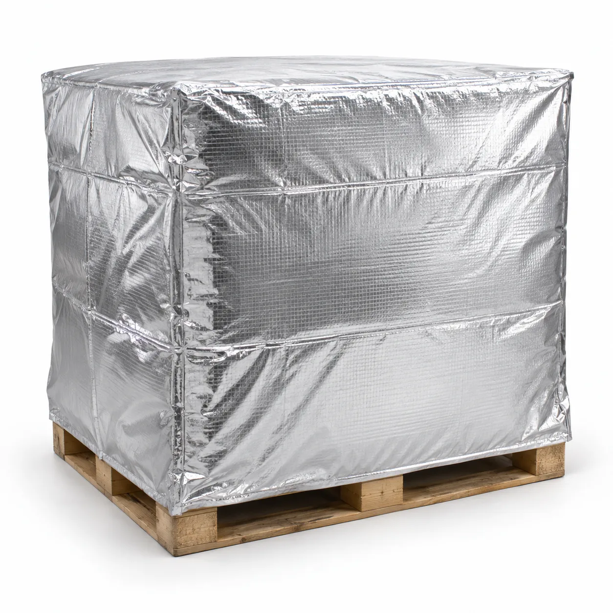 Silver thermal pallet cover illustration