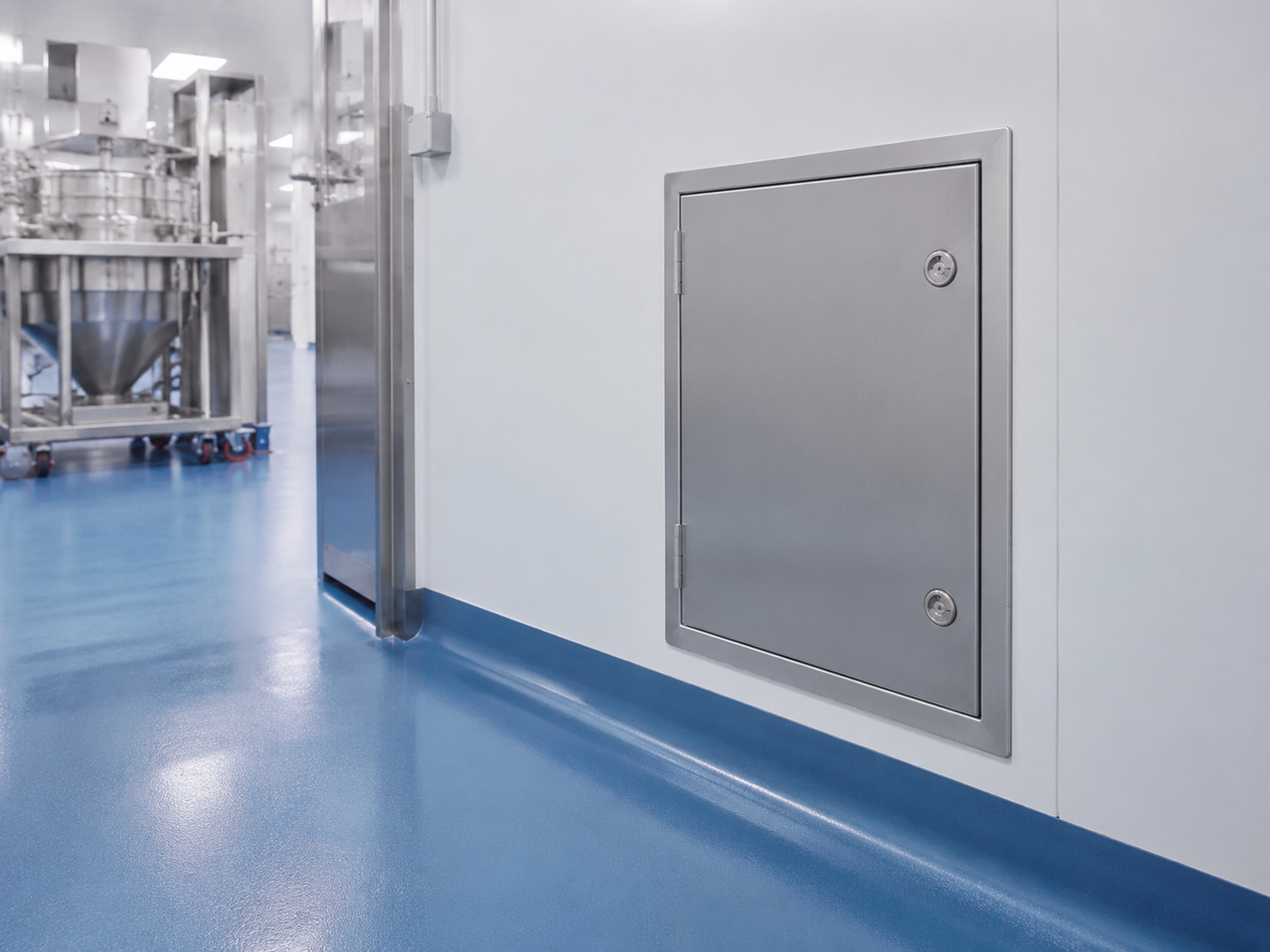 Food and Pharmaceutical Facilities metal access panel application