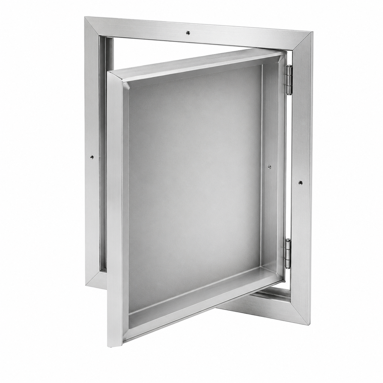 Galvanized steel drywall access panel