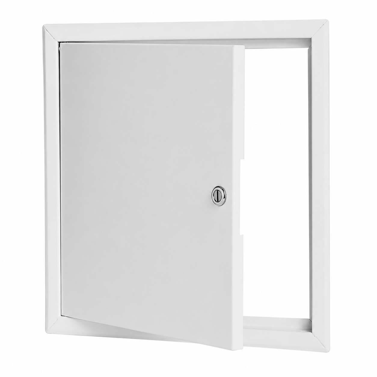 Powder-Coated Steel Flush Access Panel Open View